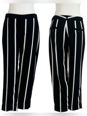 banana republic avery striped trousers causal pants